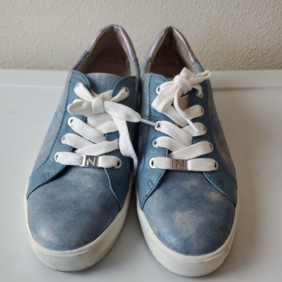 Naturalizer Shoes - Naturalizer Sneakers Astara Oxfords Blue Pearlized Shoes Womens Sz 9.5 Lace Up